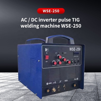 AC DC TIG сварщик Алюминиевая сварочная машина ИНВЕРТЕР WSE-250 220V 6.2KVA Воздушное охлаждение 6.2 220