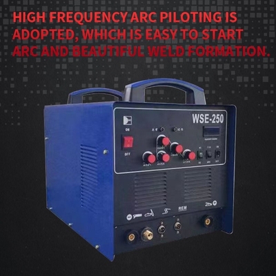 AC DC TIG сварщик Алюминиевая сварочная машина ИНВЕРТЕР WSE-250 220V 6.2KVA Воздушное охлаждение 6.2 220