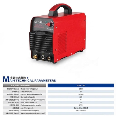 Машина для резки инвертора IGBT 220V CUT-40 для 8 мм Толщина 380X150X300 мм Размеры