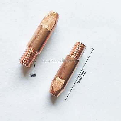 1.0mm Медный контактный наконечник для бинзеля типа 24KD CO2 MIG защитник ноздри факела включен