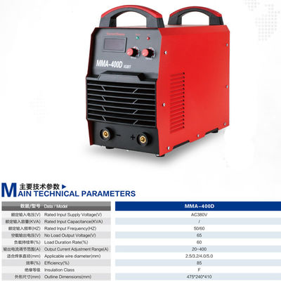 Инверторная машина для сварки дуги MMA-400D 400amp IGBT Промышленный сварщик дуги DC MOTOR 25KG