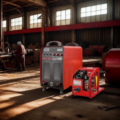 50 кг Тяжелая 380V MIG/MMA сварщик двойного назначения NBC-500 WeldMaster с проволочным питателем
