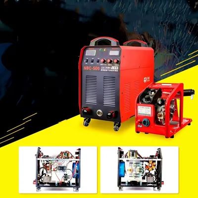 50 кг Тяжелая 380V MIG/MMA сварщик двойного назначения NBC-500 WeldMaster с проволочным питателем