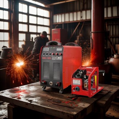 50 кг Тяжелая 380V MIG/MMA сварщик двойного назначения NBC-500 WeldMaster с проволочным питателем