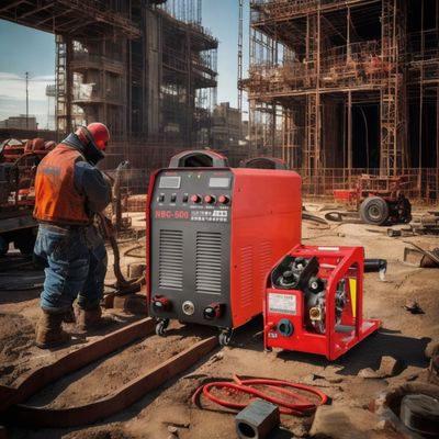 50 кг Тяжелая 380V MIG/MMA сварщик двойного назначения NBC-500 WeldMaster с проволочным питателем